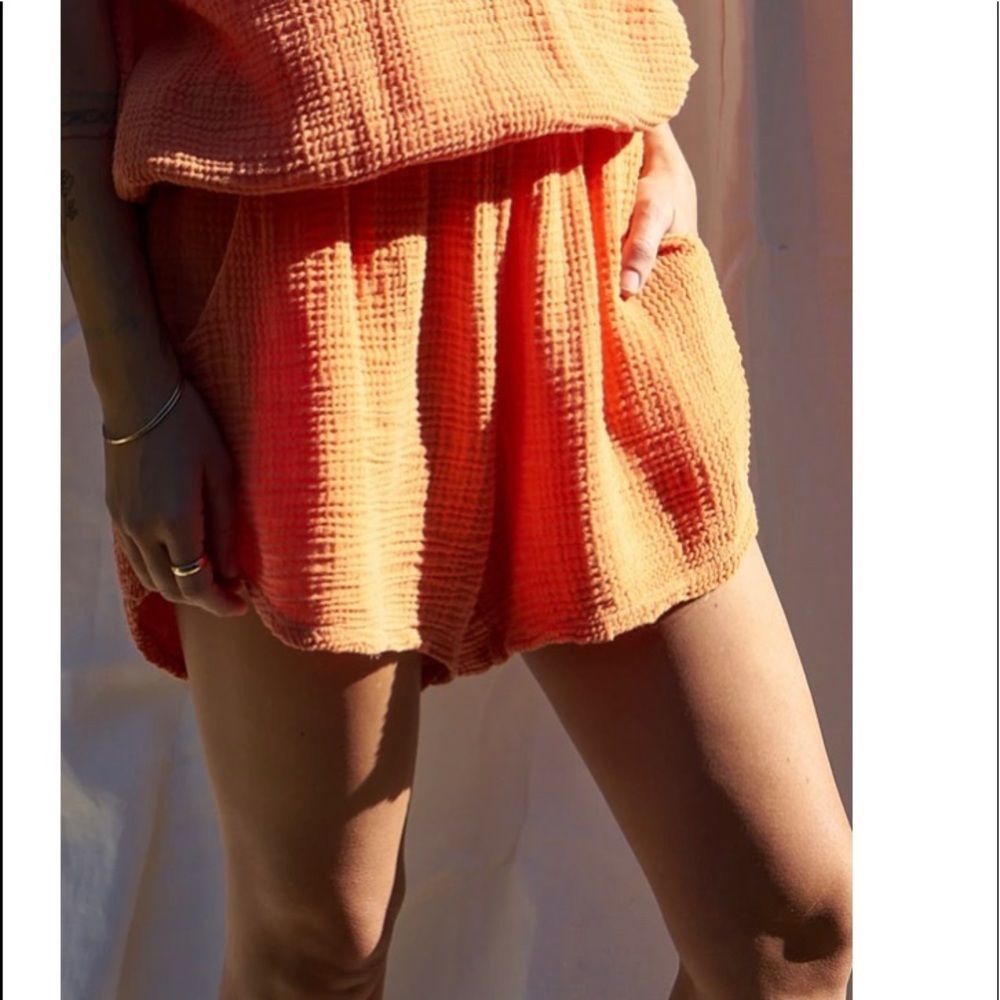 NWT‎ AQC Clothing Co. Minnie Shorts Orange drawstring